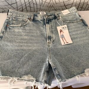 Vintage Wash Denim Shorts